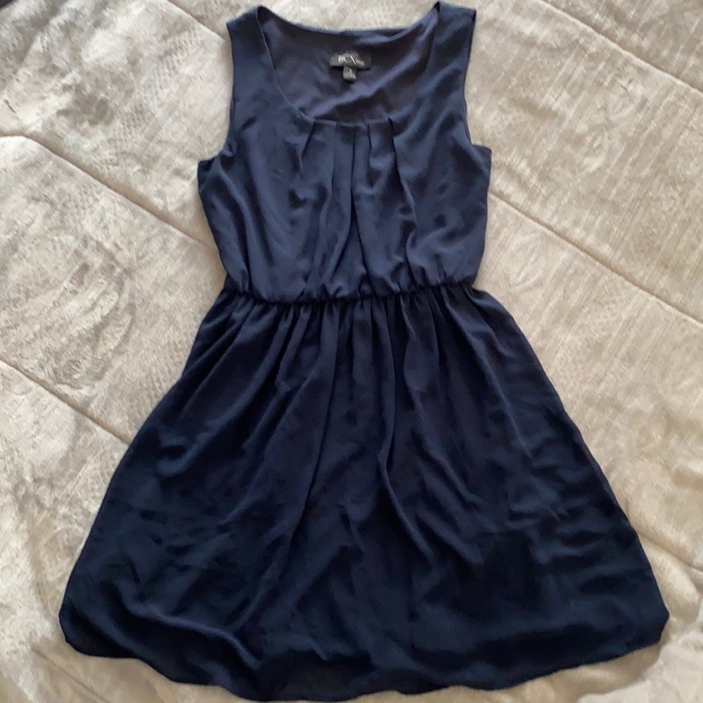 Navy Blue Sleeveless Dress Small
